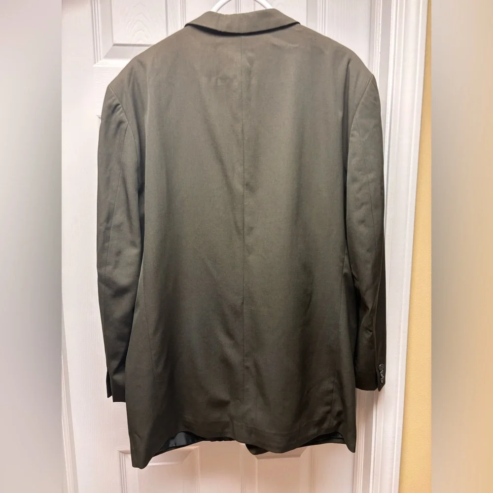 Cordovan & Grey Ltd. Men’s Wool Suit Blazer – Dark Green (Size 44R)